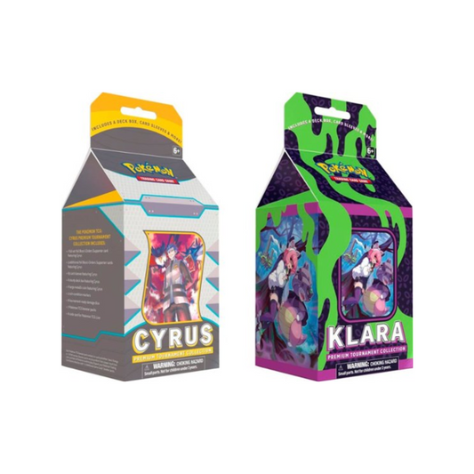 FolksVibes Pokémon Cyrus/Klara Premium Tournament Collection (2 Box Set) – Official Pokémon TCG Product