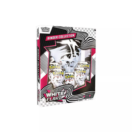 FolksVibes Pokémon Scarlet & Violet: White Flare Binder Collection Box – Official Pokémon TCG Product