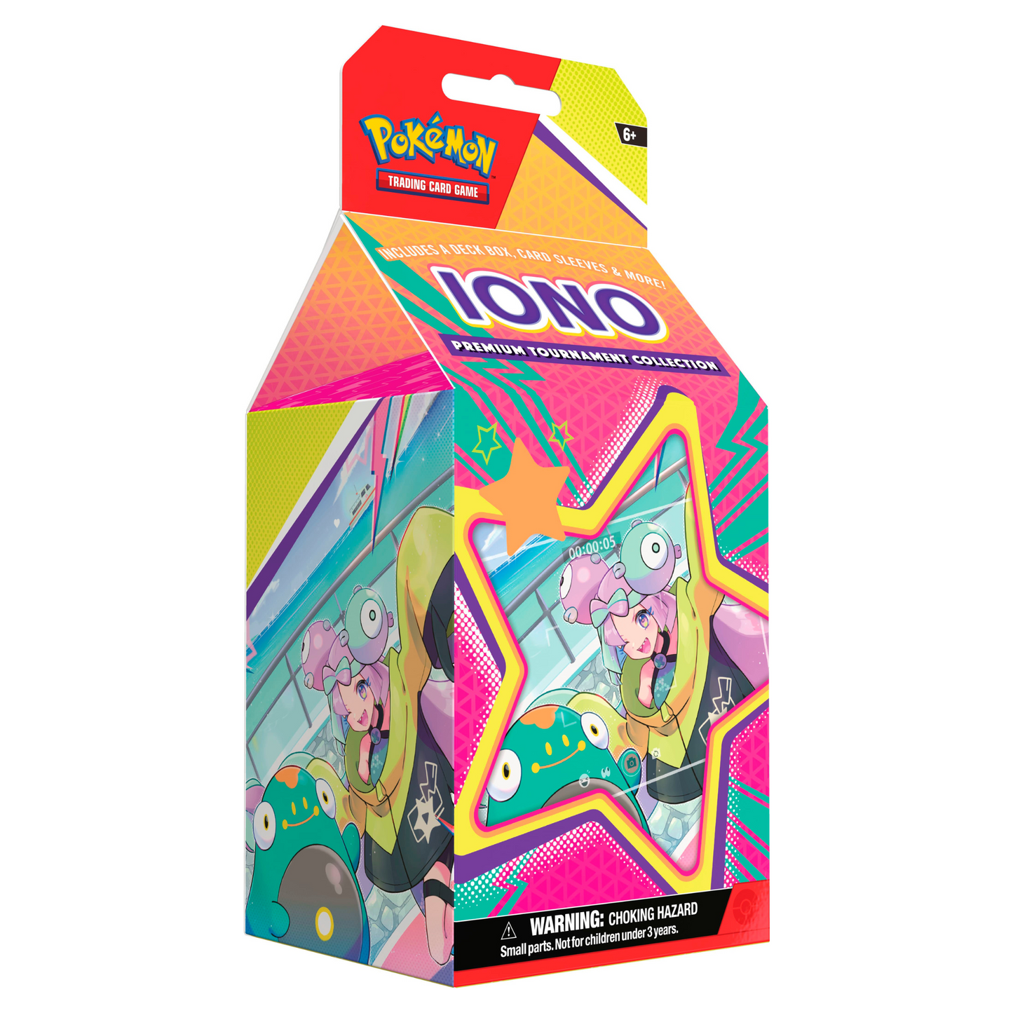 FolksVibes Pokémon Iono Premium Tournament Collection Box – Official Pokémon TCG Product