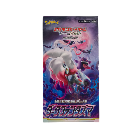 FolksVibes Japanese Pokémon Japanese Sword & Shield Dark Phantasma Booster Box – Rare & Exclusive Cards
