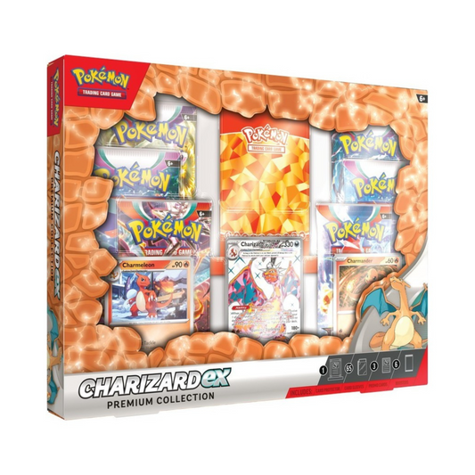 FolksVibes Pokémon Charizard EX Premium Collection 6 Box Case – Official Pokémon TCG Product