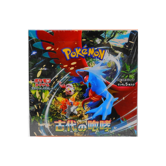 FolksVibes Pokémon Scarlet & Violet Expansion Box Ancient Roar Japanese – Official Pokémon TCG Product