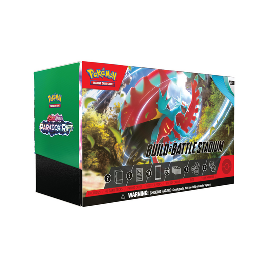 FolksVibes Pokémon Scarlet & Violet Paradox Rift Build & Battle Stadium Box – Official Pokémon TCG Product