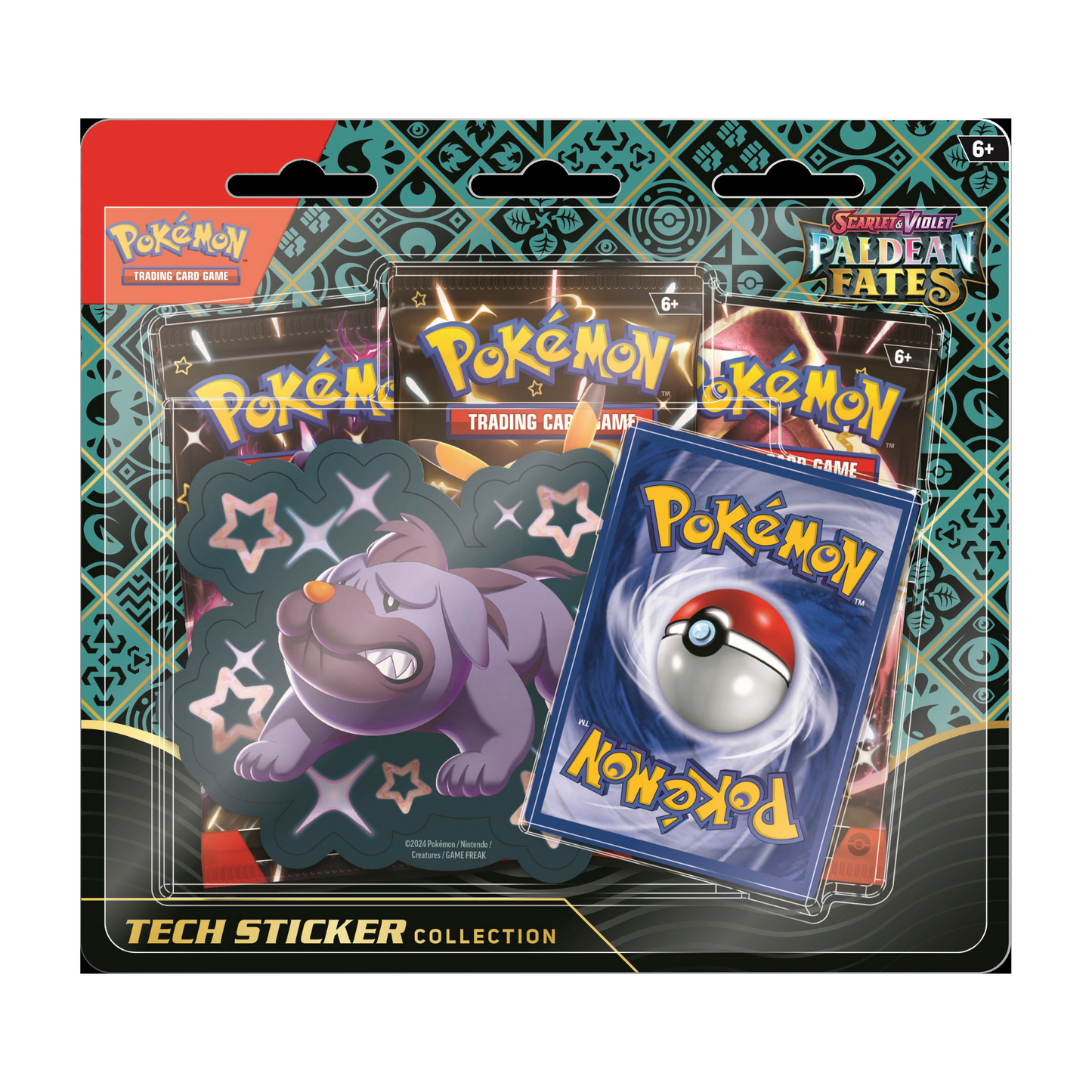 FolksVibes Pokémon Scarlet & Violet Paldean Fates Tech Sticker Collection 12 Box Case – Official Pokémon TCG Product