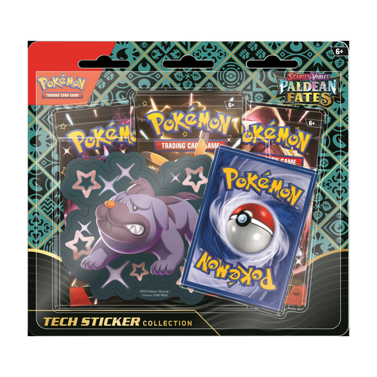 FolksVibes Pokémon Scarlet & Violet Paldean Fates Tech Sticker Collection 12 Box Case – Official Pokémon TCG Product