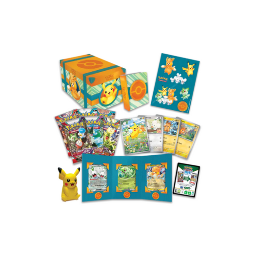 FolksVibes Pokémon Paldea Adventure Chest 4 Box Case – Official Pokémon TCG Product