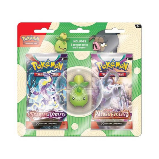 FolksVibes Pokémon 2023 Back to School Eraser Blister Pack - 12 Pack Box – Official Pokémon TCG Product