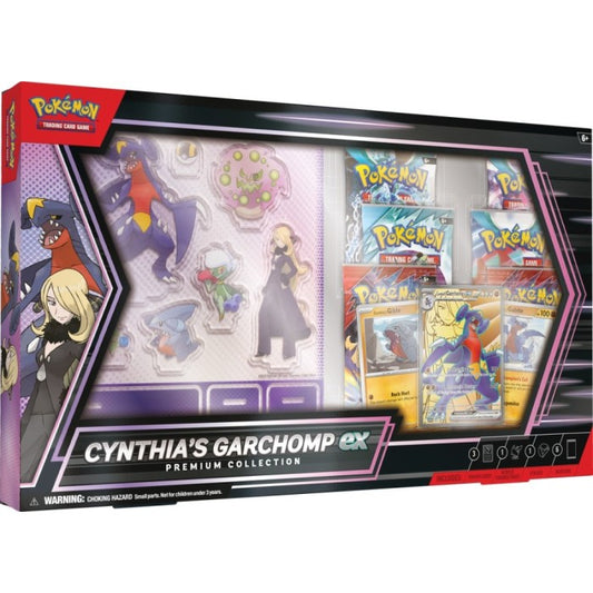 FolksVibes Pokémon Cynthia's Garchomp EX Premium Collection Box – Official Pokémon TCG Product