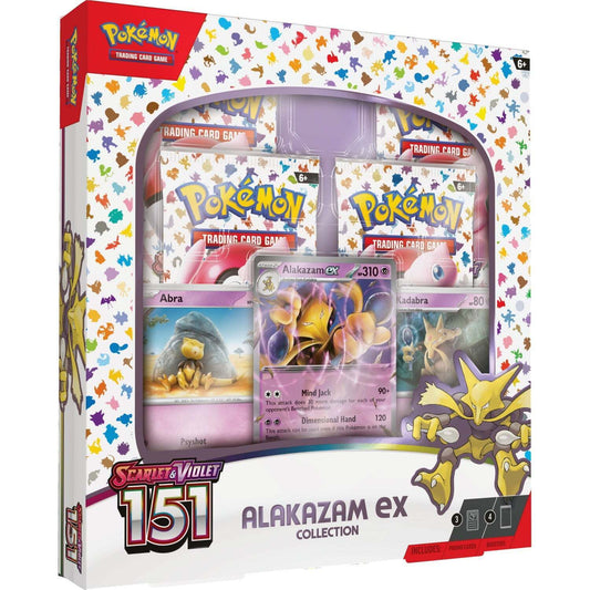 FolksVibes Pokémon TCG Scarlet & Violet 151 - Alakazam ex Collection Box – Official Pokémon TCG Product