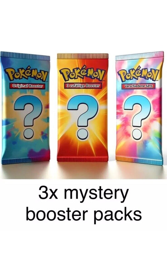 FolksVibes 3x Pokémon Mystery Booster Packs – Authentic Japanese Pokémon Cards