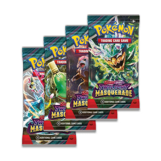 FolksVibes Pokémon TCG Twilight Masquerade - Booster Packs SET OF 4 – Authentic Japanese Pokémon Cards