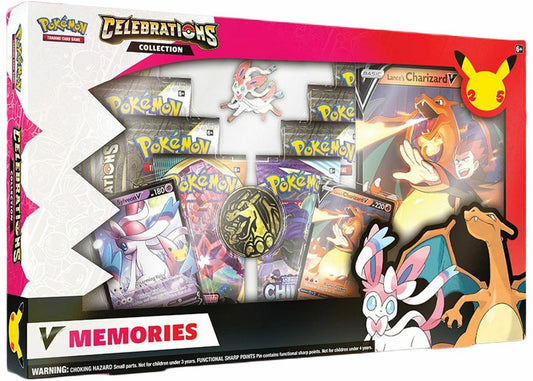 FolksVibes Pokémon TCG Celebrations V Memories Box Charizard & Sylveon – Official Pokémon TCG Product