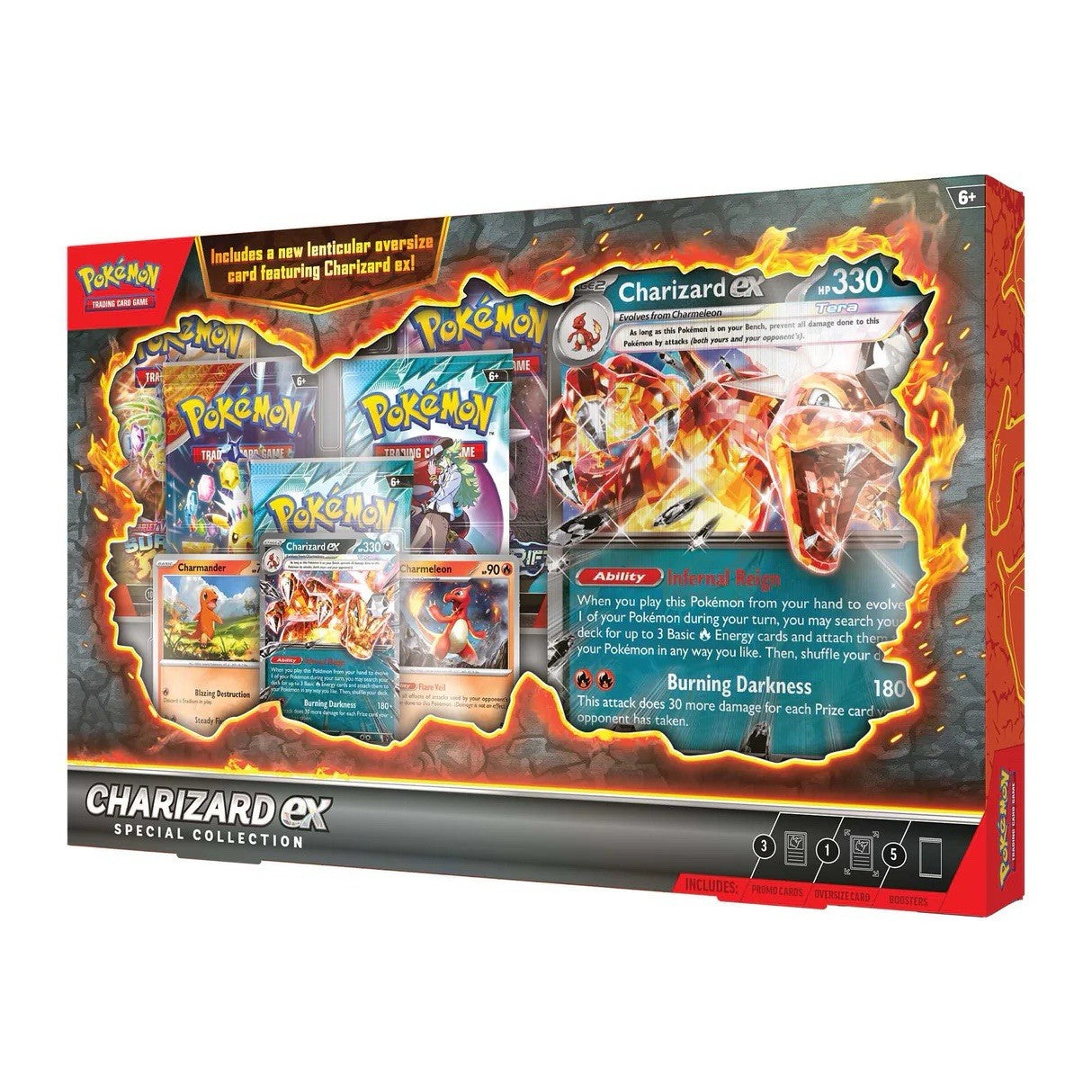 FolksVibes Pokémon TCG Charizard Ex Special Collection Box – Official Pokémon TCG Product