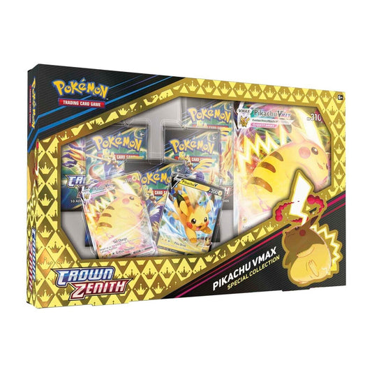 FolksVibes Pokémon TCG Crown Zenith Pikachu VMAX Special Collection Box 151 – Official Pokémon TCG Product