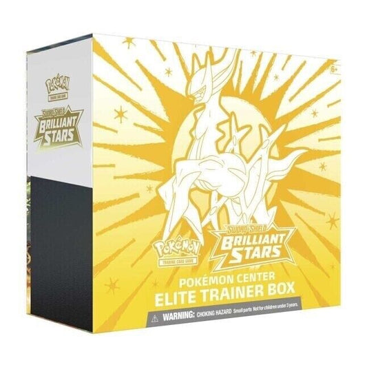 FolksVibes Pokémon TCG Sword & Shield Brilliant Stars Pokémon Center Elite Trainer Box – Complete Trainer Kit with Accessories