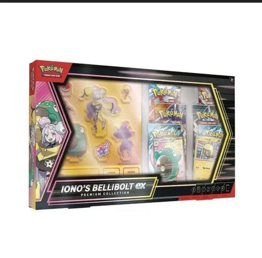 FolksVibes Pokémon Iono's Bellibolt ex Premium Collection Box – Official Pokémon TCG Product