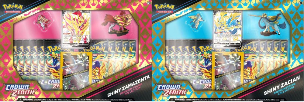 FolksVibes Pokémon Crown Zenith Premium Figure Collection Box – Official Pokémon TCG Product